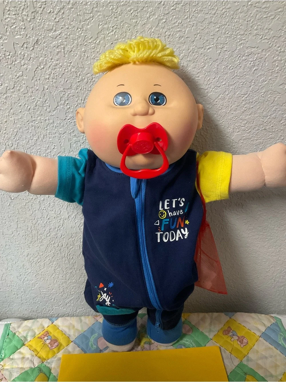 RARE Cabbage Patch Kid BabyLand Exclusive Boy 01B Lemon Hair Tuft Blue Eyes 2015